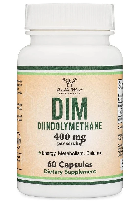 DIM (Diindolylmethane) - Hormone Balance for Women and Men 400mg per Serving - 60 Capsules